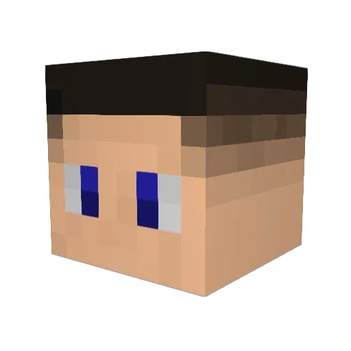 Antee11 Minecraft avatar head, 3D render