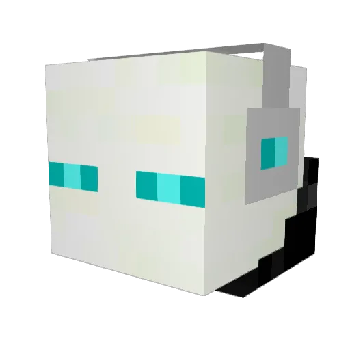 Antekk0 Minecraft avatar head, 3D render