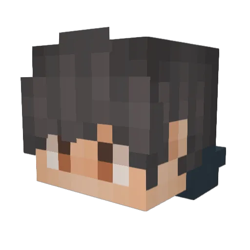 Antennapedia Minecraft avatar head, 3D render