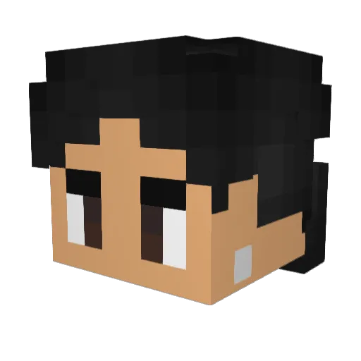 Antenym Minecraft avatar head, 3D render