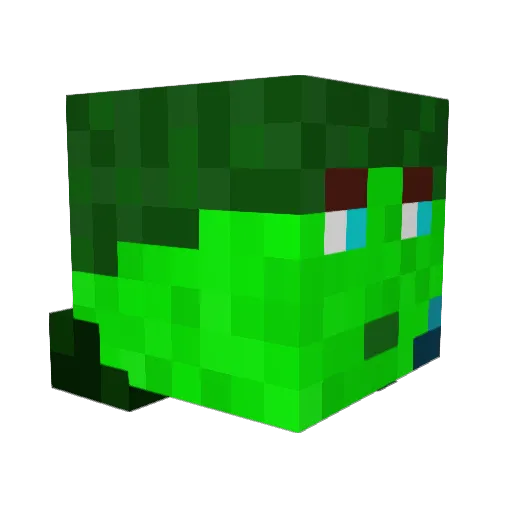 Anterania Minecraft avatar head, 3D render