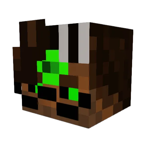 Antesura Minecraft avatar head, 3D render