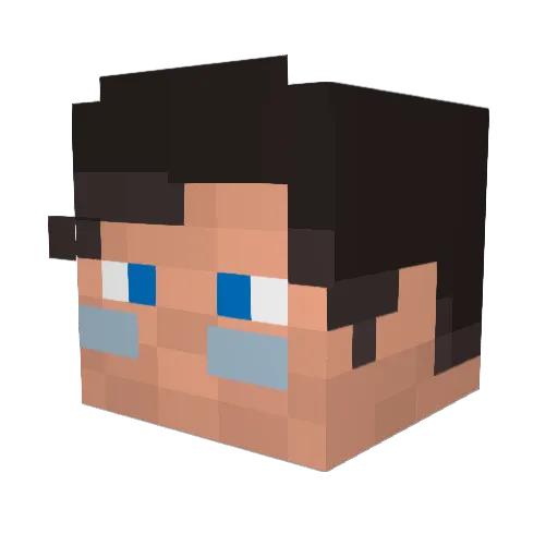 AntexRBLX Minecraft avatar head, 3D render