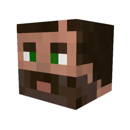 AnteyDi Minecraft avatar head, 3D render