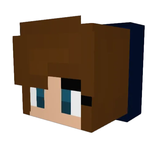 AntheaWillow Minecraft avatar head, 3D render