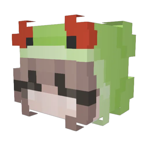 Anthellen_ Minecraft avatar head, 3D render
