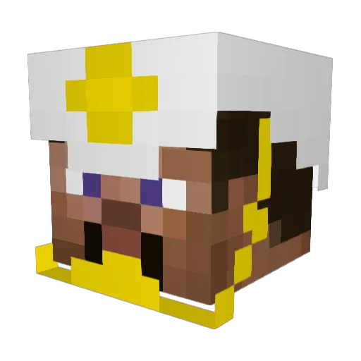 Antheo Minecraft avatar head, 3D render