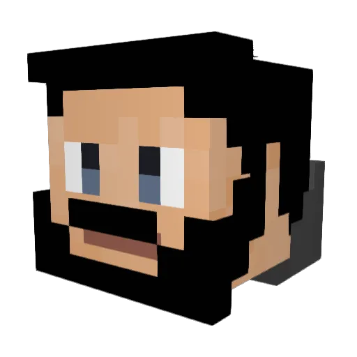 Anthny54 Minecraft avatar head, 3D render