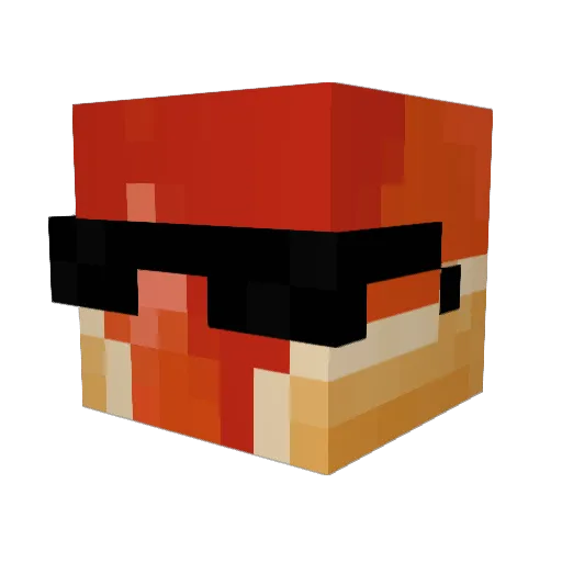 Antho61fr Minecraft avatar head, 3D render