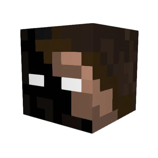 AnthoKidzz Minecraft avatar head, 3D render