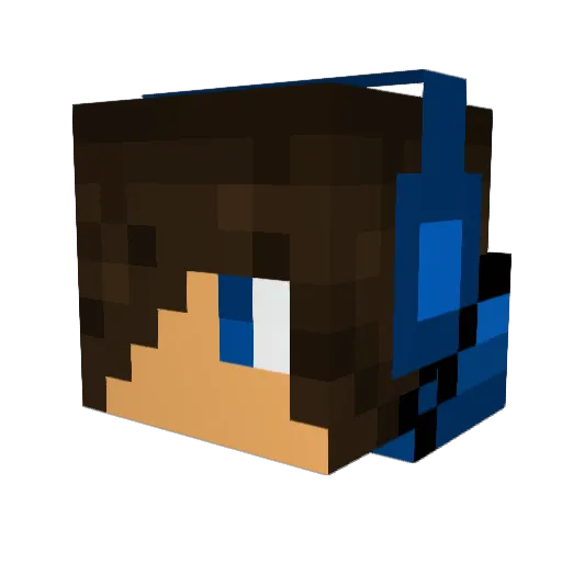 Anthonio4 Minecraft avatar head, 3D render
