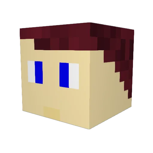 Anthonious333 Minecraft avatar head, 3D render