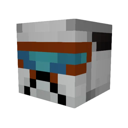 AnthonyB0802 Minecraft avatar head, 3D render