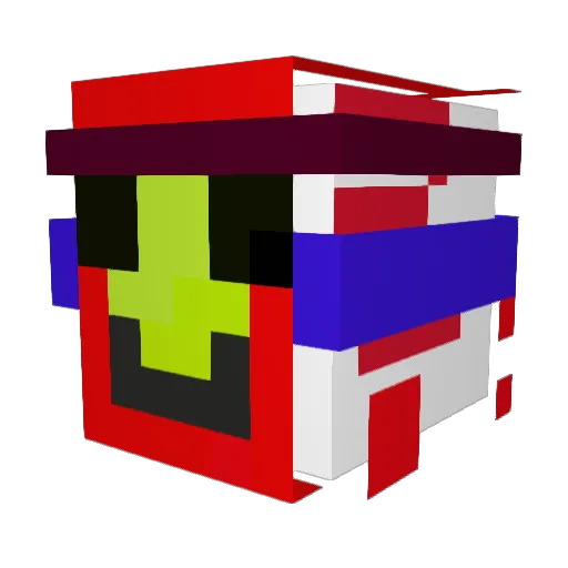 AnthonyCreed Minecraft avatar head, 3D render