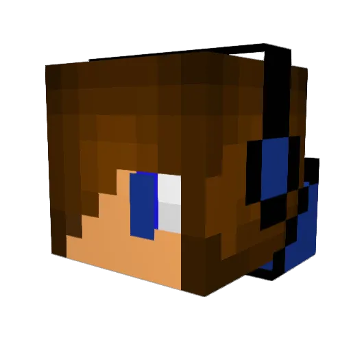 AnthonySun Minecraft avatar head, 3D render