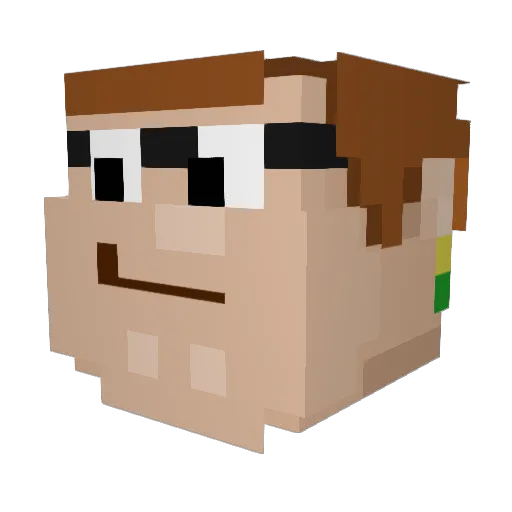 Anthony_4905 Minecraft avatar head, 3D render