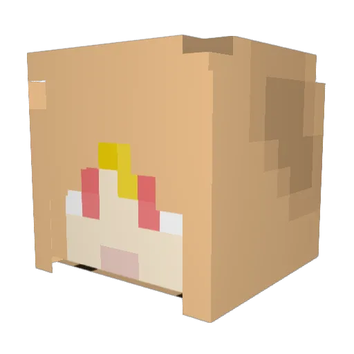 Anthony_shi Minecraft avatar head, 3D render