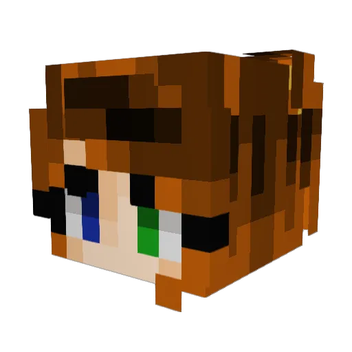 Anthonythomas Minecraft avatar head, 3D render