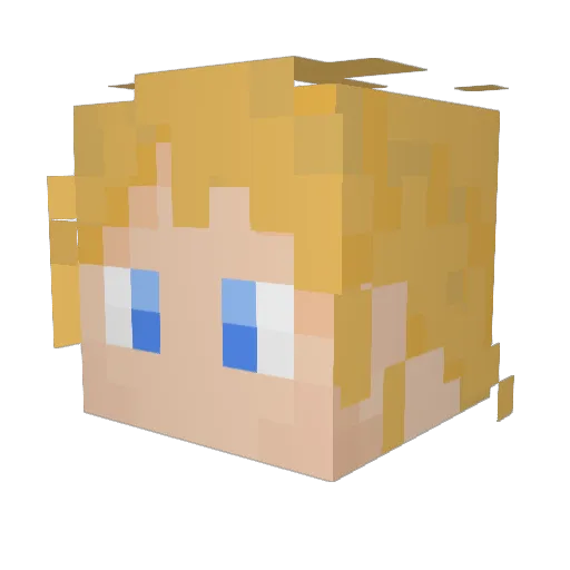 Anthorrr Minecraft avatar head, 3D render