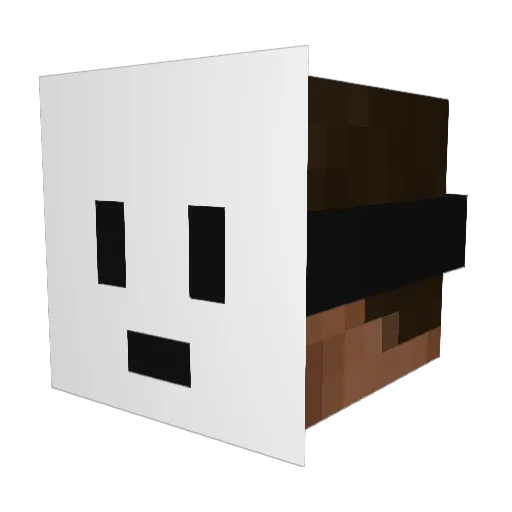 AnthraxPancake Minecraft avatar head, 3D render