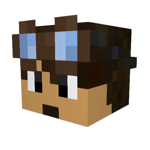 Anthyrst Minecraft avatar head, 3D render