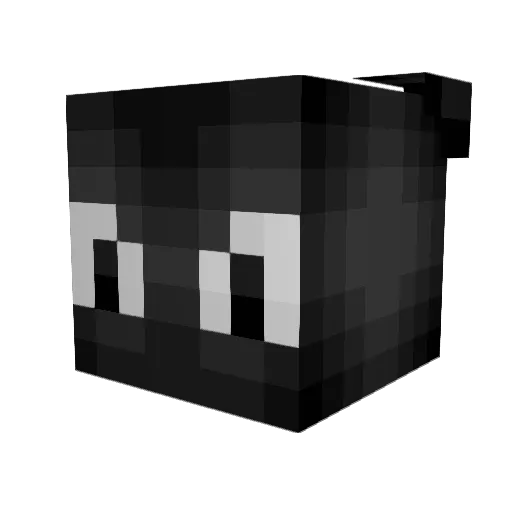 AntiBlind Minecraft avatar head, 3D render