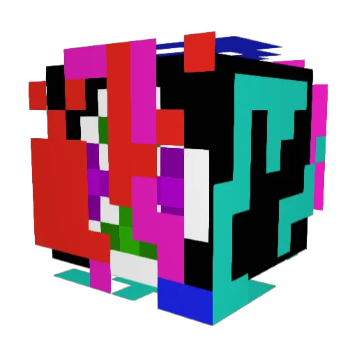 AntiGerman Minecraft avatar head, 3D render