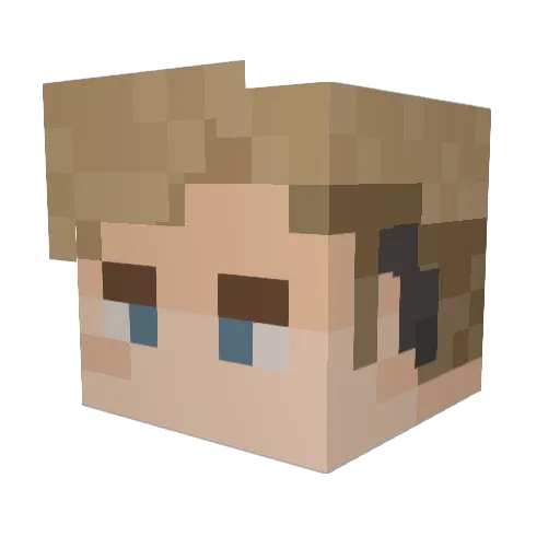 AntiHero_04 Minecraft avatar head, 3D render