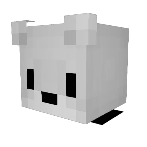 AntiMate_ Minecraft avatar head, 3D render