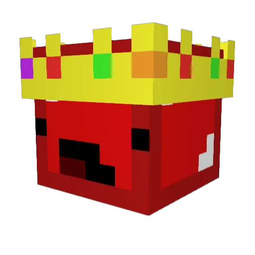 AntiMegaPVP Minecraft avatar head, 3D render