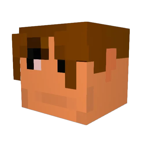 AntiSeth Minecraft avatar head, 3D render