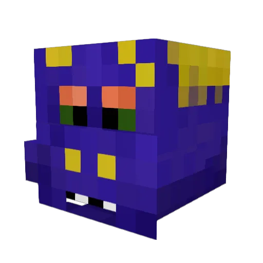 AntiSocial0 Minecraft avatar head, 3D render