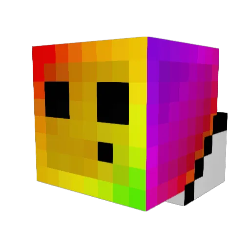 AntiStrafer Minecraft avatar head, 3D render