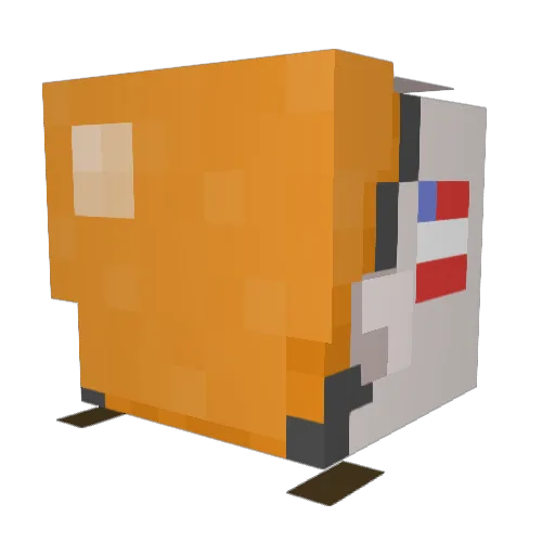 AntiSyntax Minecraft avatar head, 3D render