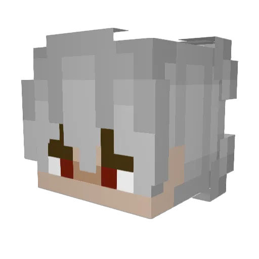 AntiToad73 Minecraft avatar head, 3D render