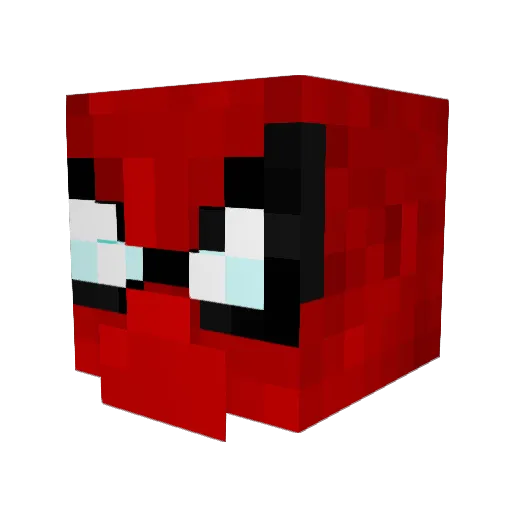 AntiVenom97 Minecraft avatar head, 3D render