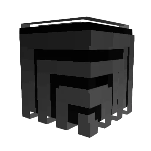 AntiXualify Minecraft avatar head, 3D render