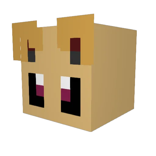 Anti_itch_cream Minecraft avatar head, 3D render