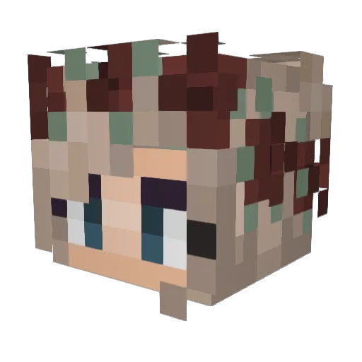 Antiara1107 Minecraft avatar head, 3D render