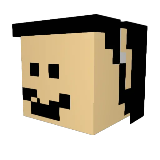 Antibakugo03 Minecraft avatar head, 3D render