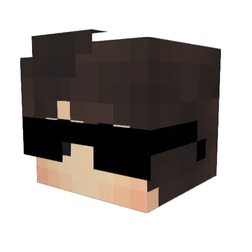 Antiesto Minecraft avatar head, 3D render