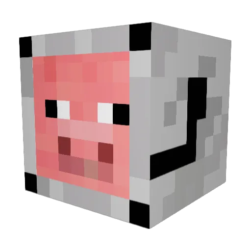 Antigoon2000 Minecraft avatar head, 3D render