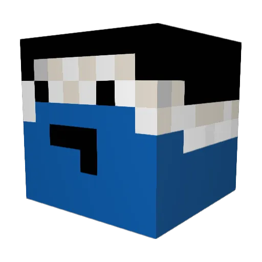 AntiiDefeat Minecraft avatar head, 3D render