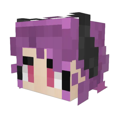 Antilia_ Minecraft avatar head, 3D render