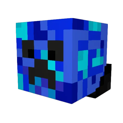 Antimatter1729 Minecraft avatar head, 3D render