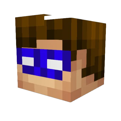 Antimon1710 Minecraft avatar head, 3D render