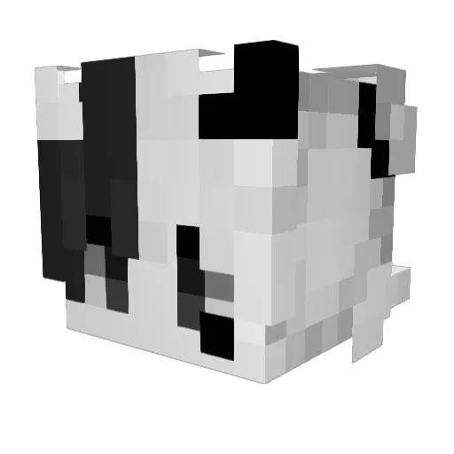 Antinoxxy Minecraft avatar head, 3D render