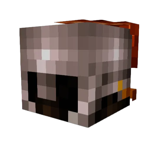 Antiochos Minecraft avatar head, 3D render