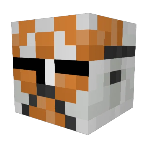 Antiochv2 Minecraft avatar head, 3D render