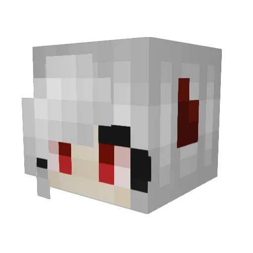 Antiockh Minecraft avatar head, 3D render